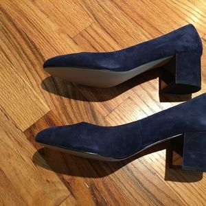 Talbots dark blue suede pumps- 8 1/2 M